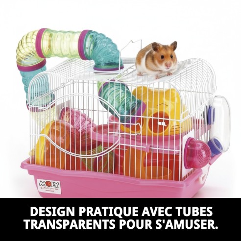 Cage H. Cathy Playland pour hamster : un foyer sûr et amusant.