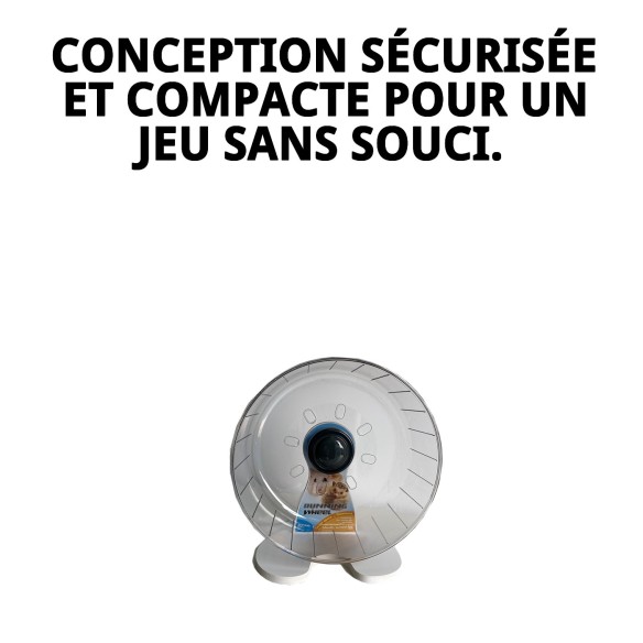 Roulette pour Hamster avec Support - Idéale pour Jouer et S'exercer