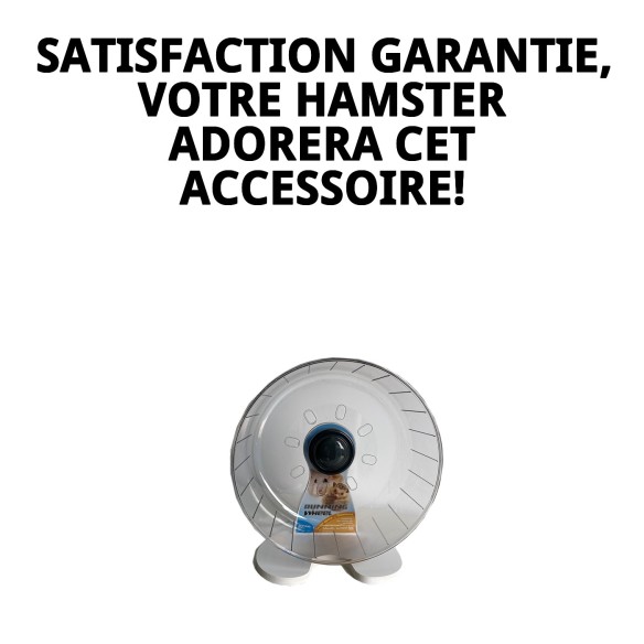 Roulette pour Hamster avec Support - Idéale pour Jouer et S'exercer