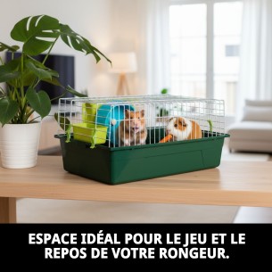 Cage pour rongeur 60x27,5x32 cm - Confort et Sécurité 2