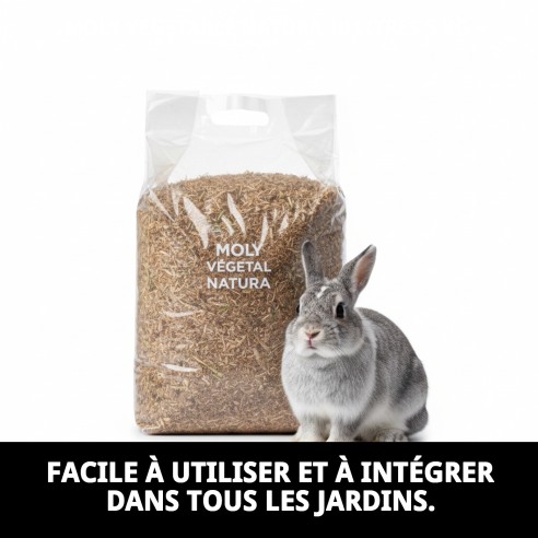 Moly Végétal Natura 10 Litres - Nutrition Naturelle pour Animaux de Compagnie