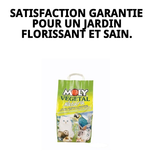 Moly Végétal Natura 10 Litres - Nutrition Naturelle pour Animaux de Compagnie