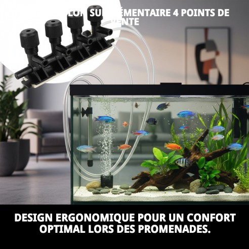 Clé en nylon extra 4 sorties pour animaux de compagnie - Résistante et pratique