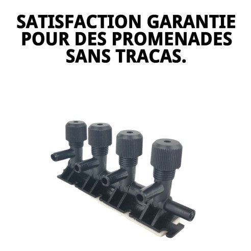 Clé en nylon extra 4 sorties pour animaux de compagnie - Résistante et pratique