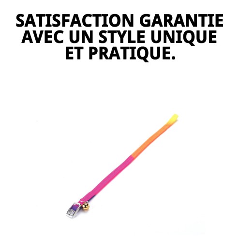 Collier pour chat fluorescent Moly : Sécurité et style