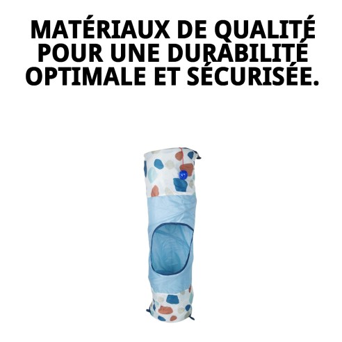 Tunnel Interactif pour Chats 25x90 cm - Amusement et Stimulation