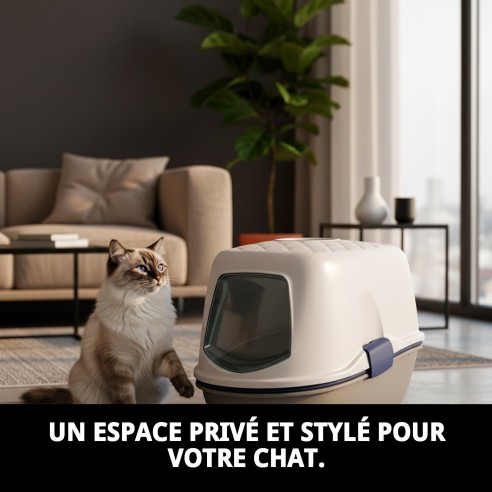 Casita Bandeja Toilet Furba Top Chic pour Animaux de Compagnie