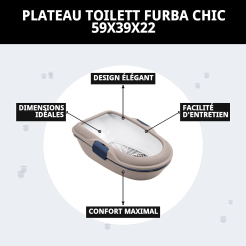 Bandeau Toilett Furba Chic : Confort pour votre Animal de Compagnie