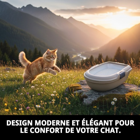 Bandeja Toilette Furba Chic Maxi pour Animaux - Confort et Style