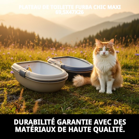 Bandeja Toilette Furba Chic Maxi pour Animaux - Confort et Style