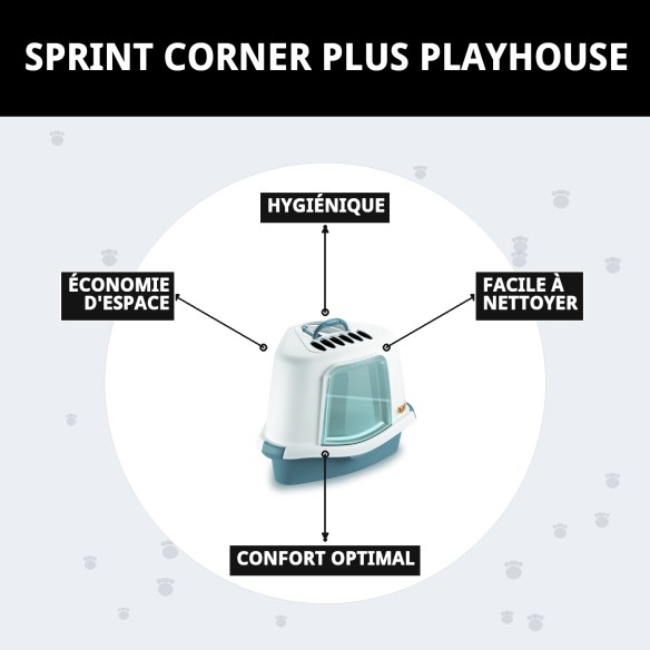 Casita Sprint Corner Plus : Hygiène et Confort pour Animaux de Compagnie