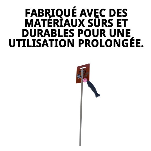 Canne interactive de 40 cm avec petit poisson pour le divertissement des animaux de compagnie.
