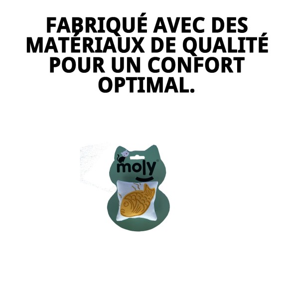 Coussin interactif pour chat avec de l'herbe à chat - Amusement garanti