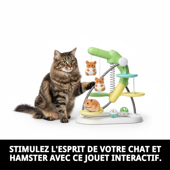 Jouet interactif pour chats et hamsters - Collection Printemps