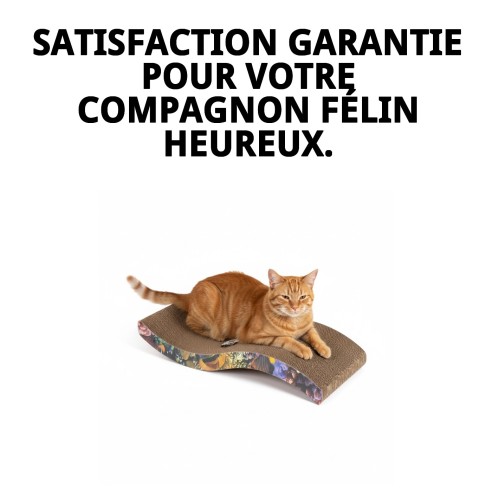 Griffoir Ondulé pour Chats 53x20,5 cm - Confort et Jeu