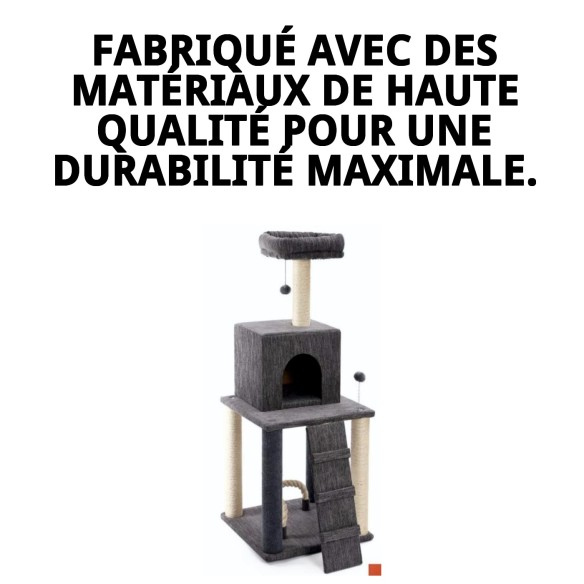 Griffoir pour chat Mod Bahamas : Style et Confort 117x55cm