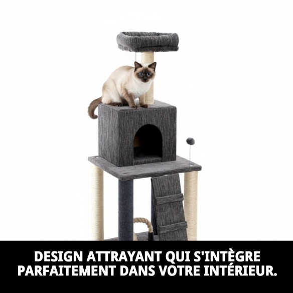 Griffoir pour chat Mod Bahamas : Style et Confort 117x55cm