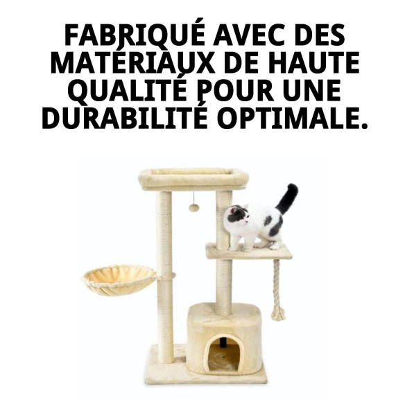 Griffoir pour chat Arbre interactif High Design 121 cm