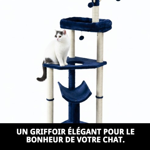Griffoir pour chat Habana 135x49.49 - Confort et Style