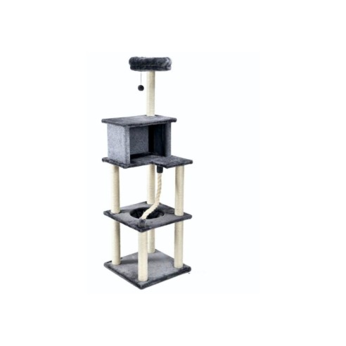 Arbre à chat interactif extra haut - Repos idéal