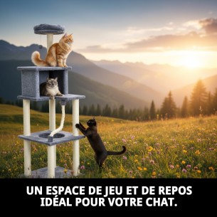 Arbre à chat interactif extra haut - Repos idéal 2
