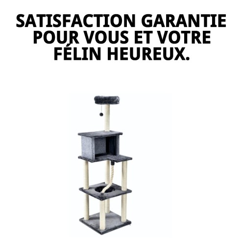 Arbre à chat interactif extra haut - Repos idéal