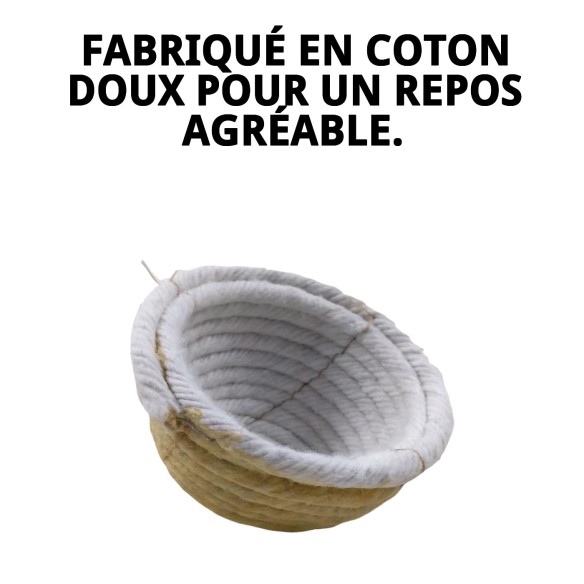 Nid en Coton 9 cm : Confort et Style pour votre Animal de Compagnie