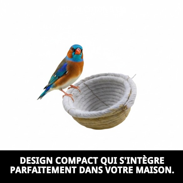 Nid en Coton 9 cm : Confort et Style pour votre Animal de Compagnie