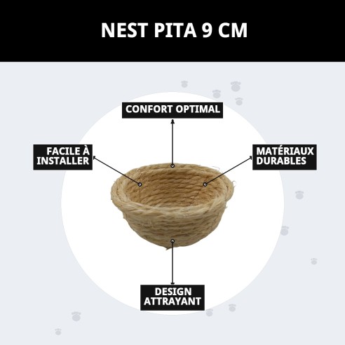 Nid Pita 9 cm : Confort et Style pour votre Animal de Compagnie