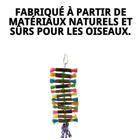 Jouet interactif Tronquitos couleurs pour oiseaux 28x1