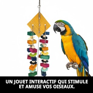 Jouet interactif pour oiseaux : tour avec son 2