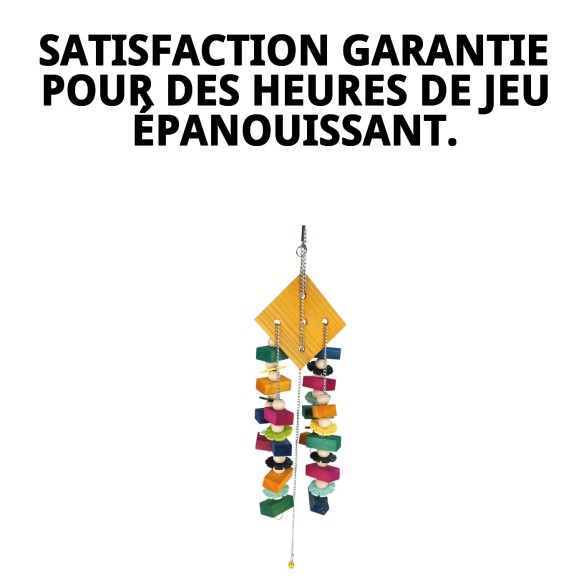 Jouet interactif pour oiseaux : tour avec son