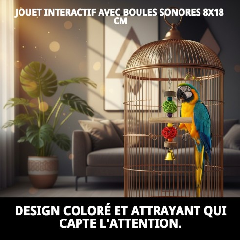 Jouet interactif avec son pour animaux de compagnie 8x18 cm
