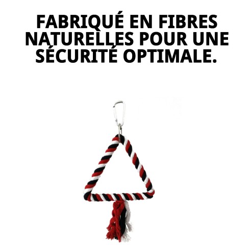 Jouet Interactif Triangulaire pour Oiseaux - Moly