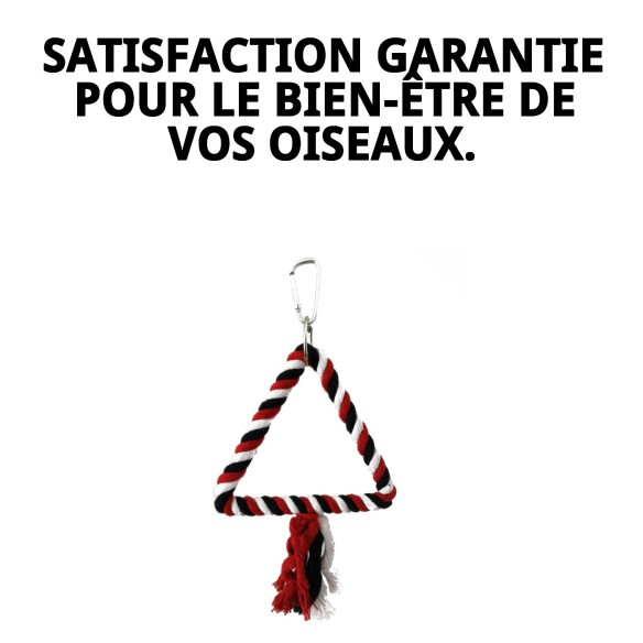 Jouet Interactif Triangulaire pour Oiseaux - Moly