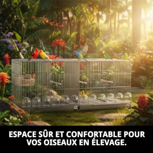 Cage de reproduction 1 mètre : Confort et sécurité pour vos animaux de compagnie. 2