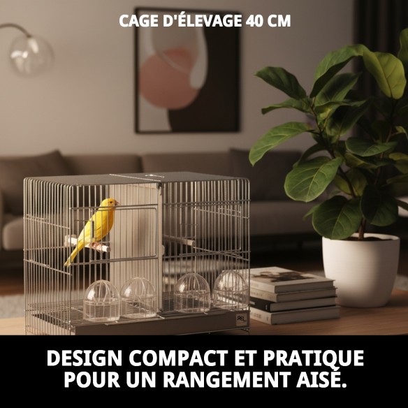 Jaulón de Cría 40 cm - Confort et Sécurité pour vos Animaux de Compagnie