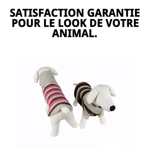 Jersey à Rayures 45cm pour Animaux avec Style