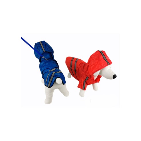 Imperméable réfléchissant avec capuche pour animaux de compagnie 45 cm