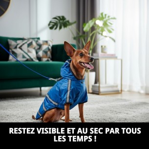 Imperméable Réfléchissant avec Capuche pour Chiens 25cm 2
