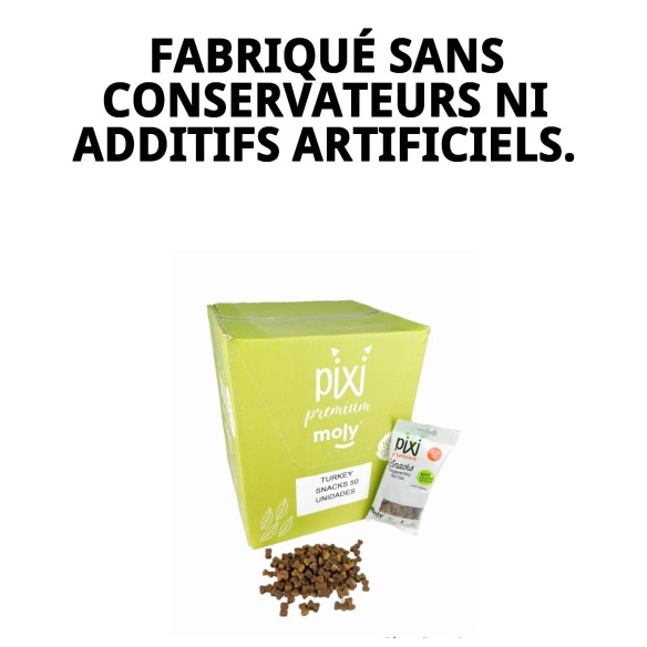 Snacks Premium pour Chiens Saveur Dinde - 50 Sachets 100g