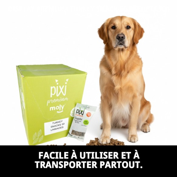 Snacks Premium pour Chiens Saveur Dinde - 50 Sachets 100g