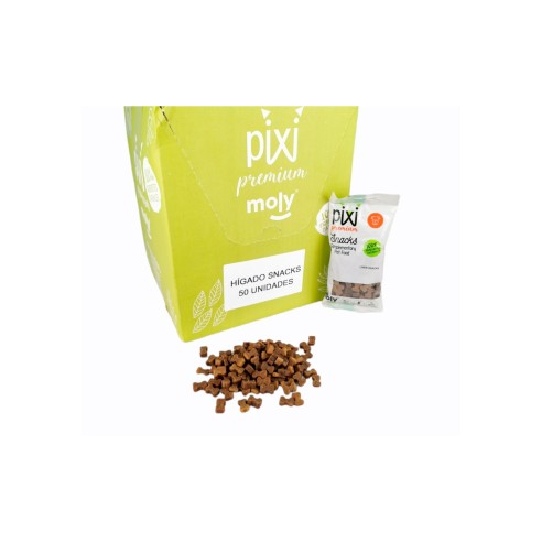 Exposant de snacks premium au foie pour chiens 50 sachets