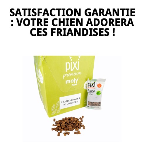 Exposant de snacks premium au foie pour chiens 50 sachets