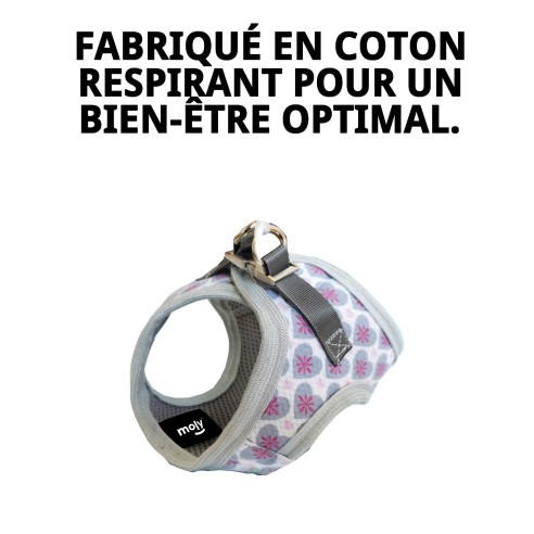 Gilet 3D Cœurs T-XS : Confort et Style pour Animaux de Compagnie