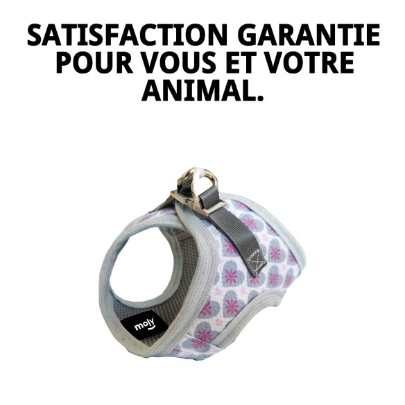 Gilet 3D Cœurs T-XS : Confort et Style pour Animaux de Compagnie