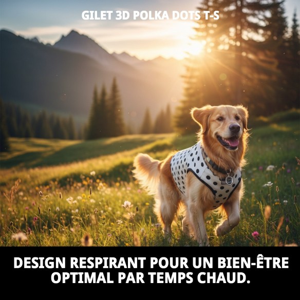 Gilet 3D Topitos T-S : Confort et Style pour votre Animal de Compagnie