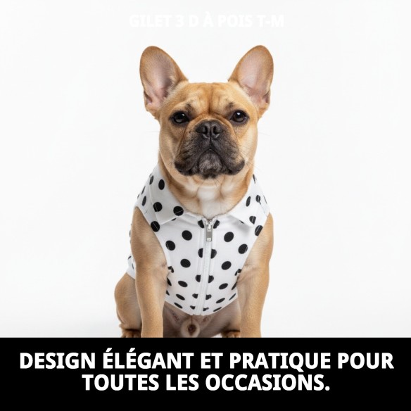 Gilet 3D Topitos T-M : Confort et Style pour votre Animal de Compagnie