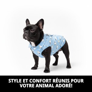 Gilet 3D Mouettes T-XXXS : Style et Confort pour Animaux de Compagnie 2