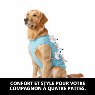 Gilet 3D Mouettes T-S : Confort et Style pour Votre Animal de Compagnie 2